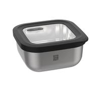 Gefu 12777 PROVIDO Food Storage Container 400 ml Square Storage Container Cold and Heat Resistant Intelligent Storage Control via App, Black/Silver
