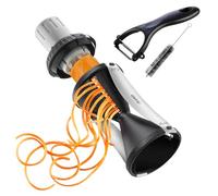 Gefu 13780 Sprielli 2.0 - Spiralizer for Vegetables - Vegetable Zucchini Slicer - Stainless Steel