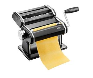 GEFU 89426 Pasta Machine Pasta PERFETTA Black Matt Italian Pasta Machine for Lasagne, Tagliolini and Tagliatelle