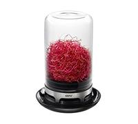 GEFU BIVITA® Sprouting Jar - Mini Greenhouse with Ventilation for Fresh Kitchen Sprouts - Glass Dome & Stainless-Steel Base
