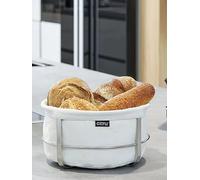 Gefu Brunch Bread Basket Round White With Cotton Lining White