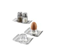 Gefu BRUNCH Breakfast Tableware Set with Egg Cups & Shakers in Clear Gefu Clear