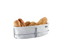 Gefu Brunch Oval Bread Basket - Stainless Steel & Cotton in White Gefu White