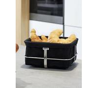 Gefu Brunch Square Bread Basket - Stainless Steel & Cotton in Black Gefu Black