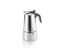 Gefu EMILIO Modern Espresso Maker for Induction & Gas Hobs - 2 Cups in Silver Gefu Silver
