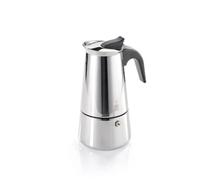 Gefu EMILIO Modern Espresso Maker for Induction & Gas Hobs - 4 Cups in Silver Gefu Silver