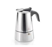 Gefu EMILIO Modern Espresso Maker for Induction & Gas Hobs - 2 Cups in Silver Gefu Silver