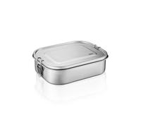 Gefu ENDURE Premium Stainless Steel Lunchbox with Divider Large 1.4L in Silver Gefu Silver