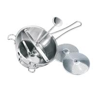 GEFU FLOTTE LOTTE Food Mill, Stainless Steel, 2L Capacity with 2 Interchangeable Discs (2 mm & 3 mm)