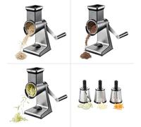 Gefu GE19080 Transforma Grater Drum Stainless Steel 28 x 13.6 x 28.1 cm