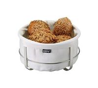 Gefu ge33660 Round Bread Basket, Fabric, White, 22 x 11.5, 22 x 22 x 11,5 cm
