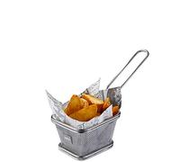Gefu mini serving basket BBQ, small, serving bowl, snack bowl, stainless steel, 89527