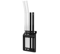 Gefu Straw Rinsing Basket Future for 4 Straws Straw Rinsing Basket Plastic, Charcoal, 6.2 x 2.5 x 10 cm