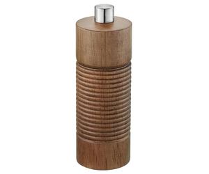 Gefu Tedoro Manual Salt or Pepper Grinder in Brown Rubber Wood 14 cm Gefu Brown