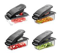 GEFU Treppo Dice Cutter and Vegetable Cutter with 1000 ml Container