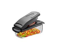 Gefu Treppo Vegetable & Cheese Cutter with Collection Tray in Clear Gefu Clear