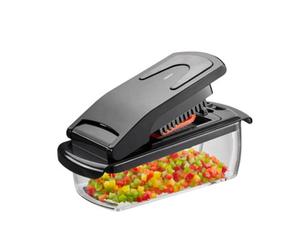 Gefu Treppo Vegetable & Fruit Cutter With 2 Blade Inserts 1L Container
