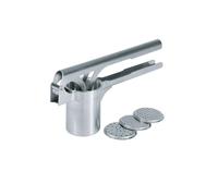 Gefu Tri Star Professional Potato Press with Interchangeable Discs in Silver Gefu Silver