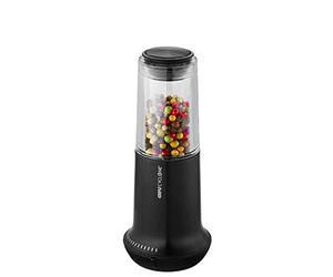 GEFU X-PLOSION M Salt & Pepper Mill, Black - Cyclone® High-Precision Ceramic Grinder, 14 Grind Levels