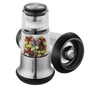Gefu X-Plosion Pepper Mill with Integrated Salt Shaker in Silver Gefu Silver