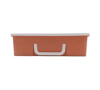 gegeweeret Storage Boxes With Lids,10 Storage Bins,A4 Paper Storage,Classroom Organisation, For Organizing A4 File Paper, Document, Photo, Scrapbook Red,13.78 * 9.45 * 3.9 Inches (Light coffee color)