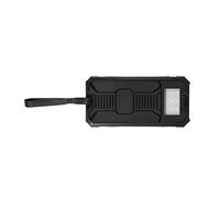 Gegong 20000mAh Solar Charged Power Bank Case Kit DIY | Rapid Charging Dual USB | Portable Backup Power (Black)