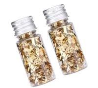 Gegong Gold Leaf Flakes, Sheets & Foil - Premium Craft Foil for Resin Art, Epoxy, Painting, Nail Art, and DIY Gilded Decor