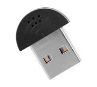 Gegong Mini USB Microphone Portable Computer Mic Noise Reduction Plug Play PC Laptop Recording Audio Adapter Compact USB 2.0 Voice Recognition Compatible (Black)