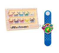 GegXcn 1 Toys for 3 Year Old Girls and 1 Cartoon Animal Watch(Randomly Send,Colour Sorting Toys For Toddlers, Montessori Learning Activities,toys for 3 Year Old Boys