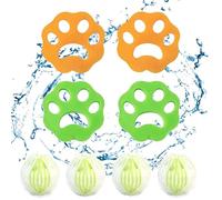 GegXcn 8 Pack Reusable pet hair remover washing machine, Dog Cat Hair Catcher, Laundry Lint Traps for Bedding Clothes Furniture, Washing Machine Hair Catcher, Pet Hair Removal Washing Balls