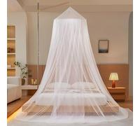 GegXcn Mosquito Net for Bed, Lace Princess Dome Mosquito Net for Single/Double Bed, Ceiling Hanging Bed Canopy with Travel & Home Use, Easy Installation Bedroom Decoration