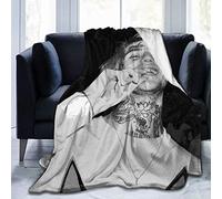GEHIYPA Li-l Pe-ep Flannel Throw Blanket Ultra Soft Bedspread Microfiber Blanket Durable Home Decor Perfect for Couch Bed 80x60 inch