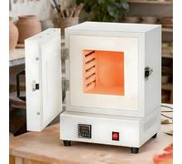 GEHPYYDS 2000W Electric Kiln Pottery, 1150℃ Metal Melting Furnace, Kiln for Pottery at Home Ceramic, Heat Treat Oven for Jewelry Making, Glazing, Dewaxing, Annealing