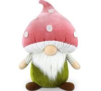 Gehydy Spring Gonks Decoration Easter Summer Mushroom Gnome Handmade Decor for Home Kitchen - 33cm