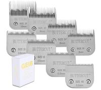 Geib Buttercut Grooming Blades Stainless Steel 8 Pack Professional Clipper Kit