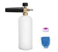 Geichan Snow Foam Lance Foam Cannon,1L Adjustable 1/4" Quick Release Snow Foam Gun Soap Dispenser Bottle Spray Nozzle for Pressure Car Washer,Yard Cleaning,Car Washing