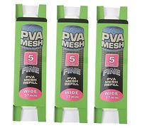 Geieold 3 x 5 m PVA 37 mm Wide Mesh Refill Carp Fishing Stocking Boilie Rig Bait Wrap