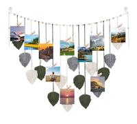 Geieold Mandala Wall Decor Leaves Boho Photo Board for Hanging Prints Home Decoration Green