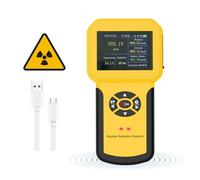 Geiger Counter Nuclear Radiation Detector 886A,Digital Radiation Dosimeter with 3 Alarm Modes and Data Saving, Portable Beta Gamma X-ray Monitor Radioactivity Tester with LCD Display