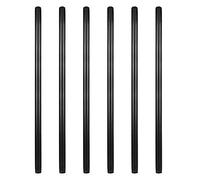 GeilSpace 6 Pack 3/4" × 36" Pre-Cut Black Metal Pipe, Industrial Steel, Fits Standard Three Quarters Inch Black Threaded Pipes and Fittings - Vintage DIY Industrial Shelving