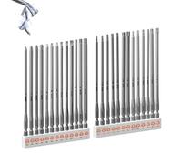 Geinxurn 26Pieces Fixedge Screwdriver bit Set, 6 inches Magnetic Alloy Steel Phillips/Slotted/Square/Torx/Hex/Security Torx Insert Power Bits Tips with Storage Organizer for Home Repair