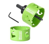Geinxurn 3PCS 76mm Hole Saw Kit with Hole Saw Mandrel and Hex Wrench,HSS Bi-Metal Hole Saw Kit with Shark Tooth Hole Cutter for Wood,Drywall, PVC Boards and Thin Metal