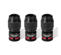 Geinxurn 3PCS Impact Screwdriver Bit Holders, 1/4-Inch Square Drive to 1/4-Inch Quick Release Hex Socket Adapter for Impact Wrench