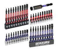GEINXURN 41 Pieces Muti Torx Screwdriver Bit Set, T7-T40/TT7-TT40 25 mm 50 mm Impact Magnetic Torx Head Power Bits 1 Piece 75 mm Drill Bit Holder, S2 Alloy Steel Star Bit