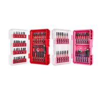 Geinxurn 70Pieces Impact Screwdriver Bits Set, Magnetic S2 Steel 1”/2”3”Phillips/Square/Torx/Slotted/Hex/Pozi Bits Tips and Impact Bit Holder with Red Storage Box Case