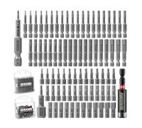 Geinxurn 81Pieces Fixedge Screwdriver bit Set,1”/ 2” Hex Magnetic Alloy Steel Insert Power Bits Tips(1.5-8.0) with Impact Bit Holder and Portable Storage Cases for Home Repair