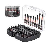 Geinxurn Impact Screwdriver Bits Set, 83Pieces Magnetic Multi S2 Steel Phillips/Pozi/Torx/Hex/Slotted Insert Power Bits Tips Set with Impact Bit Holder and Socket Adapter (Black Storage Box Case)