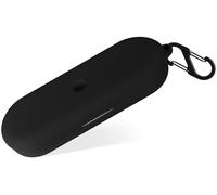 Geiomoo Soft Silicone Case for Nothing Ear (Open), Shockproof Protective Skin Cover with Carabiner (Black)