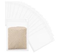 Geiserailie 15 Pcs Aquarium Filter Media Bags 150 Micrometer Fine Filter Bags Mesh Reusable with Zipper for Activated Carbon Resins (4 x 6 Inch)