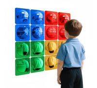 Geiserailie 16 Pcs Christmas Sensory Wall Mirror Acrylic Bubble Mirror Toys for Classroom Calming Corner Items - Sensory Room Have Visual, Tactile Stimulation (6 x 6 Inch,Mixed Color)